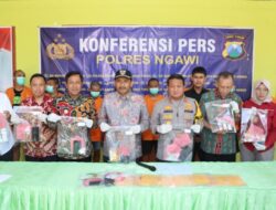 Polres Ngawi Berhasil Tangkap 15 Orang Terduga Pengedar dan Pengguna Narkoba