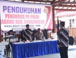 Pelantikan Pengurus PP Polri Wilayah Bondowoso di Hadiri Kapolres AKBP Bimo Ariyanto