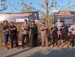 Antisipasi Karhutla, Polres Situbondo Pasang Spanduk Himbauan 