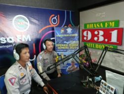 Satlantas Polres Situbondo Bersama Radio Bhasa FM Gelar Talk Show
