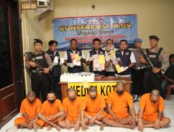 Satresnarkoba Polres Kediri Berhasil Menangkap Tujuh Orang Sindikat Narkoba