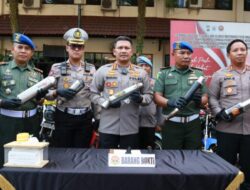 Diduga Untuk Balapan Liar, Ratusan Motor Berknalpot Brong Diamankan Polresta Malang