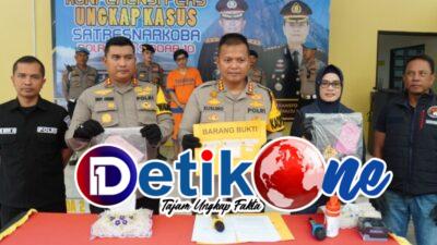 Seorang Kurir Sabu Berhasil Ditangkap Polresta Sidoarjo di Kamar Kostnya