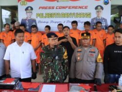 Polresta Banyuwangi Amankan 11 Tersangka Kasus Kriminal
