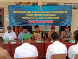 Dua Dewan Dapil 7 Hadiri acara Sinergitas Polri, TNI dan Instansi Vertikal Kecamatan Gayam