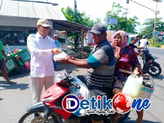 Antusias Warga Terhadap Program Sosialisasi Makan Siang Gratis Caleg Gerindra, H.Zaidani