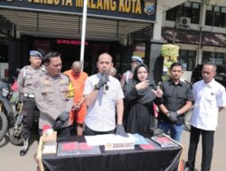 Polresta Malang Kota Berhasil Ungkap Kasus Curanmor, Tiga Pelaku Ditangkap