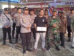 Bulan Bakti TNI-POLRI Raas Bersama Forkopimcam Serahkan Bansos