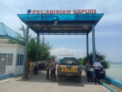 H-2, Kapolres Sumenep Cek Penyelenggara Pemilu di Sapudi dan Raas