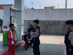 Polres Blitar Kota Cek SPBU, Pastikan Tidak Ada Kecurangan Jelang Mudik Lebaran