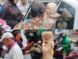 Keren, DJ Anezka Bersama Rap-Rap The Team Bagi bagi Parcel dan Santunan Anak Yatim