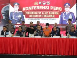 Polresta Sidoarjo Berhasil Tangkap Pengedar Narkoba Jaringan Internasional
