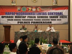 Deklarasi Pilkada Damai 2024, Polres Pamekasan Gelar Rapat Koordinasi Lintas Sektoral