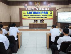 Polres Pamekasan Gelar Latihan Pra Operasi Tumpas Narkoba Semeru 2024