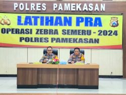 Latihan Pra Operasi Zebra Semeru 2024, Inilah Beberapa Penekanan Wakapolres Pamekasan
