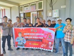 Peringati Hari Jadi Humas Polri Ke-73, Polres Buol Gelar Donor Darah Bersama Wartawan