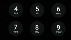 Layar smartphone untuk memasukkan PIN sebagai autentikasi login