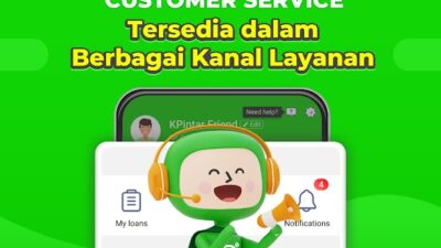 Ilustrasi kanal customer service Kredit Pintar untuk bantuan pembatalan pengajuan