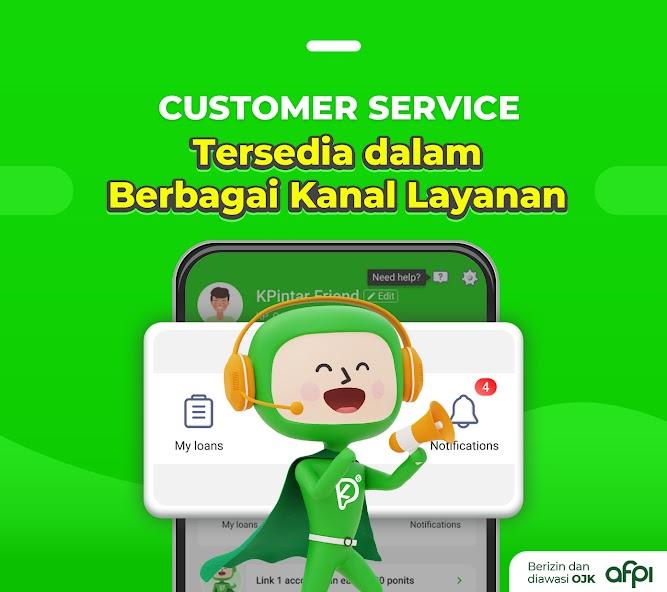 Ilustrasi kanal customer service Kredit Pintar untuk bantuan pembatalan pengajuan